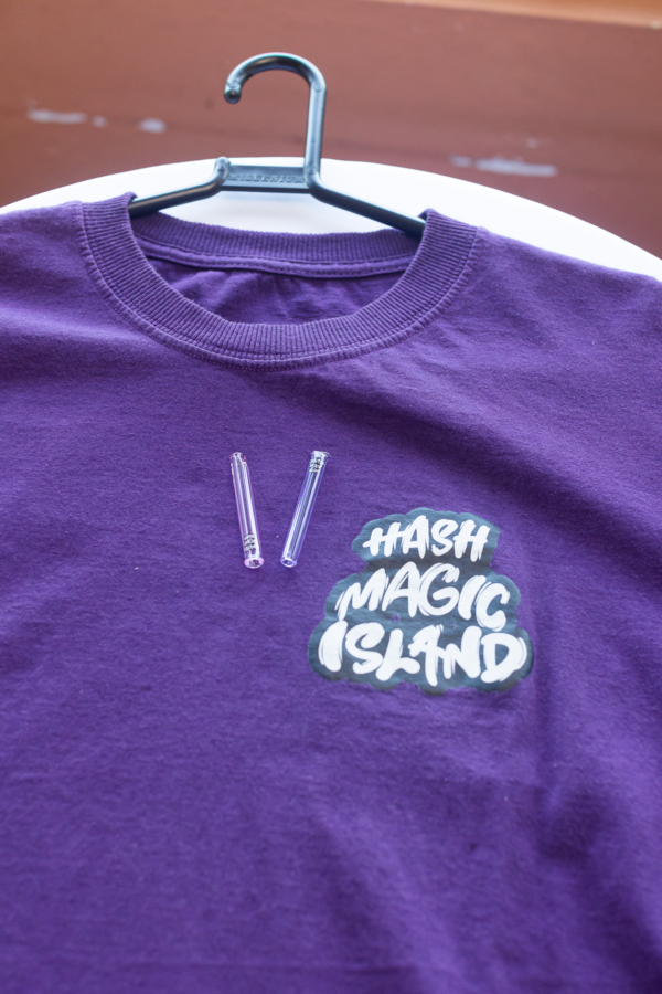 PITEIRA DE VIDRO HASH MAGIC ISLAND - Imagem 9